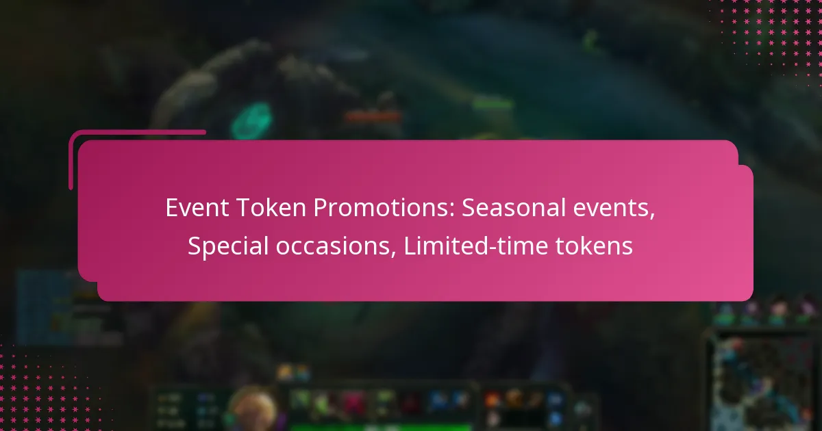 Event Token Promotions: Seasonal events, Special occasions, Limited-time tokens
